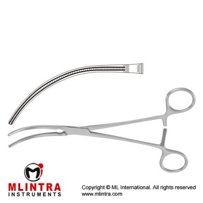 Potts Atrauma Anastomosis Clamp Curved Stainless Steel, 21.5 cm - 8 1/2"